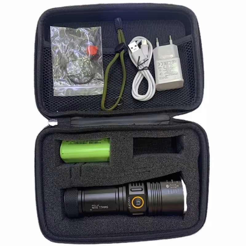 چراغ قوه پلیسی اسمال سان مدل T209 رنگ مشکی