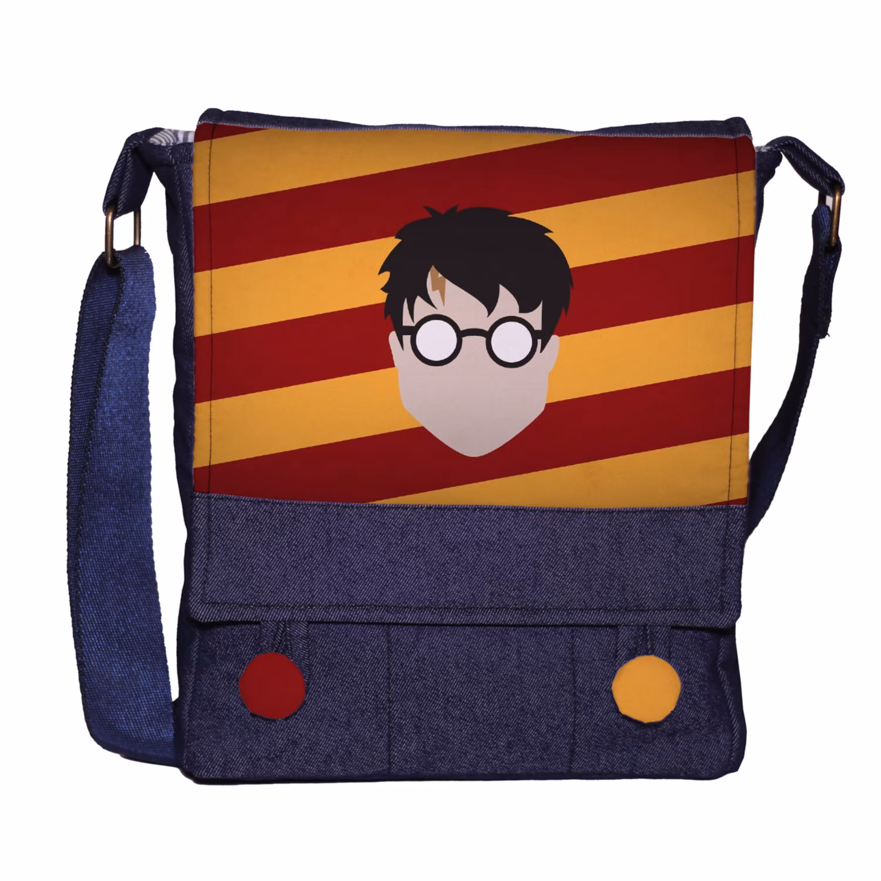 کیف دوشی دکمه دار چی چاپ طرح هری پاتر harry potter