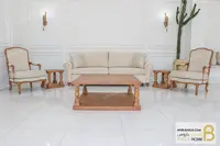 ست مبلمان کلاسیک ترکیبی راشل پلاس و کاناپه گیسو