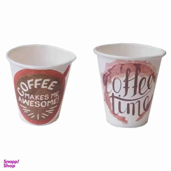 لیوان یکبار مصرف مدل شات قهوه 90cc دو بسته 50 عددی