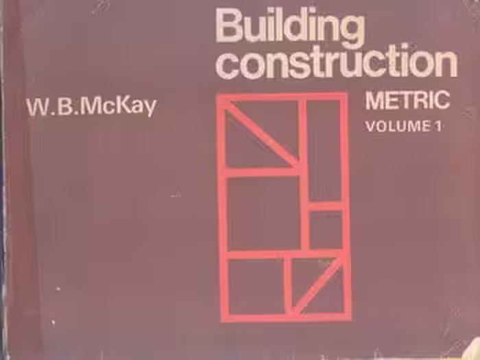 󾕇 دانلود کتاب Mckay W. B., Building Construction Metric Volume 1, 1995 - دانلود کتاب های دانشگاهی