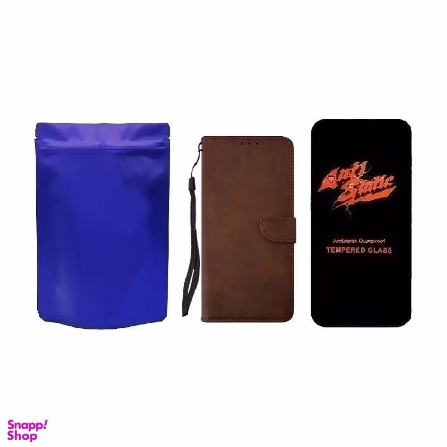 کیف کلاسوری و محافظ صفحه نمایش گوشی موبایل Anti Static مناسب سامسونگ Galaxy A15