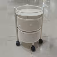 سبد سیب و پیاز دو طبقه جدید رنگ وانیلی 