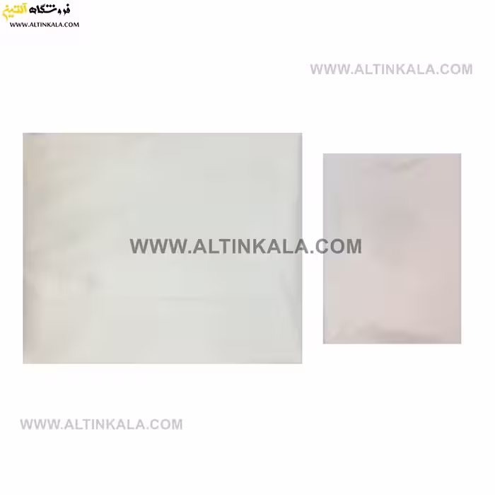 سرویس ملحفه کشدوز یکنفره دوتکه سایز 120×200 ساده رنگ سفید