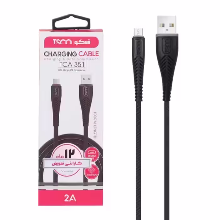 کابل تبدیل USB به Micro-USB تسکو مدل TCA 351 طول 1 متر