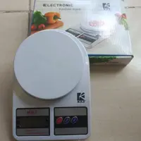 ترازو آشپزخانه دیجیتال ده کیلویی برند MRSجعبه سفید آبی