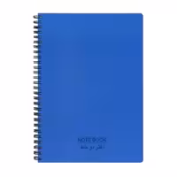 دفتر  انگلیسی  سیمی  پاپکو  مدل  مات 100 برگ کد NB-620E رنگ آبی