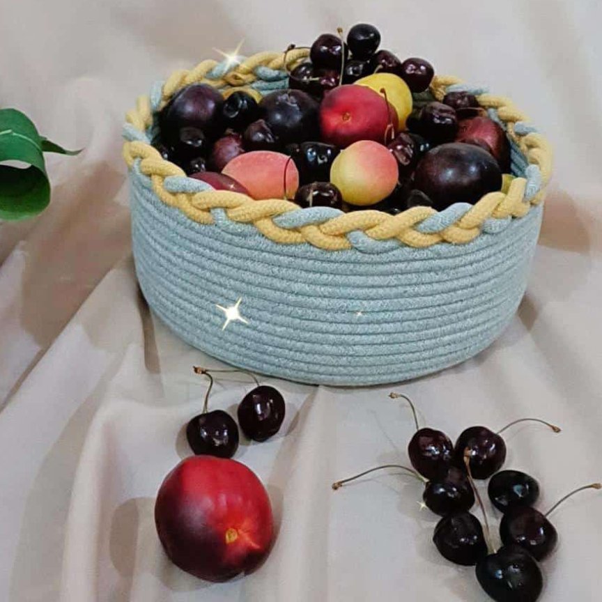 سبد پذیرایی قیطون دوزی مناسب میوه ونان