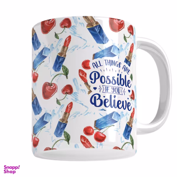 ماگ جمله انگیزشی مدل All things are possible