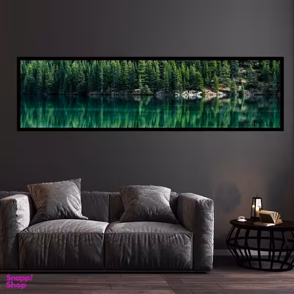 تابلو بکلیت طرح منظره دریاچه و جنگل مدل B-7614