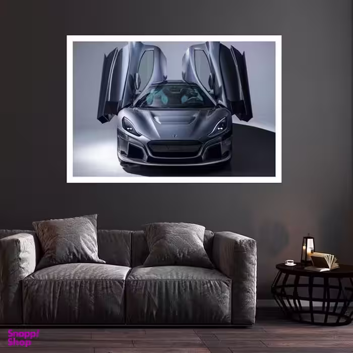 تابلو بکلیت طرح ماشین ریماک نورا مدل قاب شاسی W-s8972