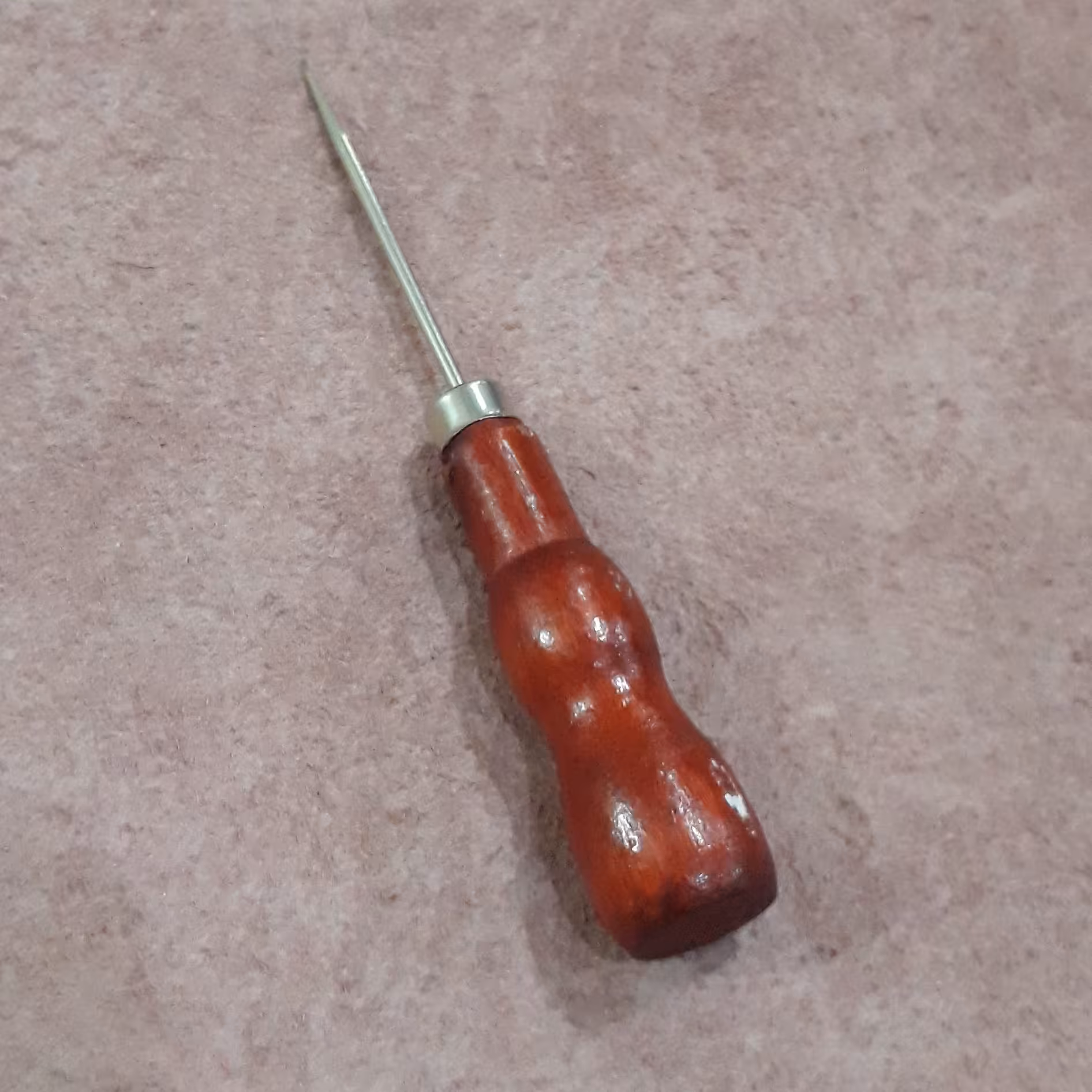 درفش سوزنی دسته چوب مناسب چرم دوزی - کفاشی و سایر
