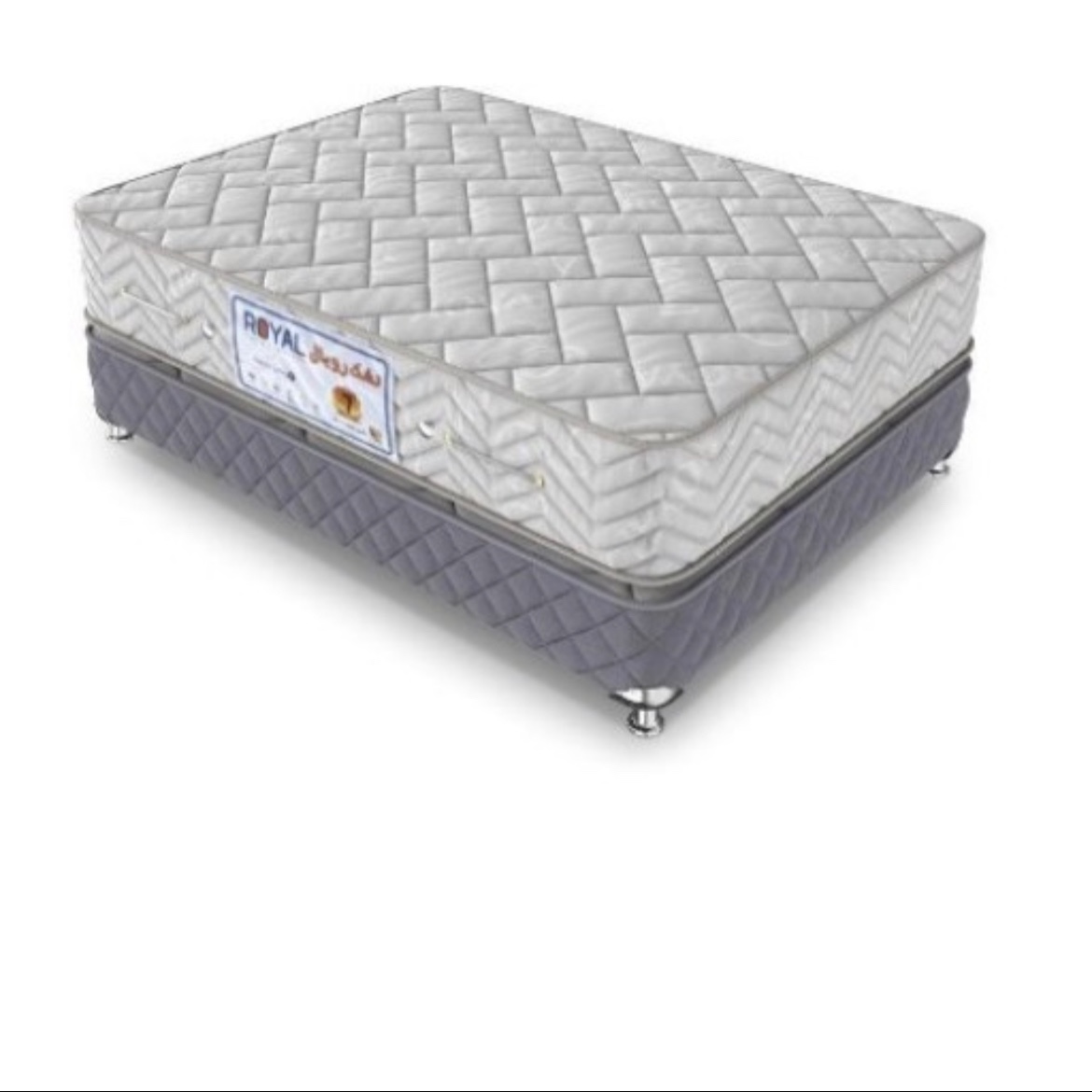 تشک دونفره طبی فنری رویال اصل پنج سال ضمانت سایز 160x200 سانتی متر