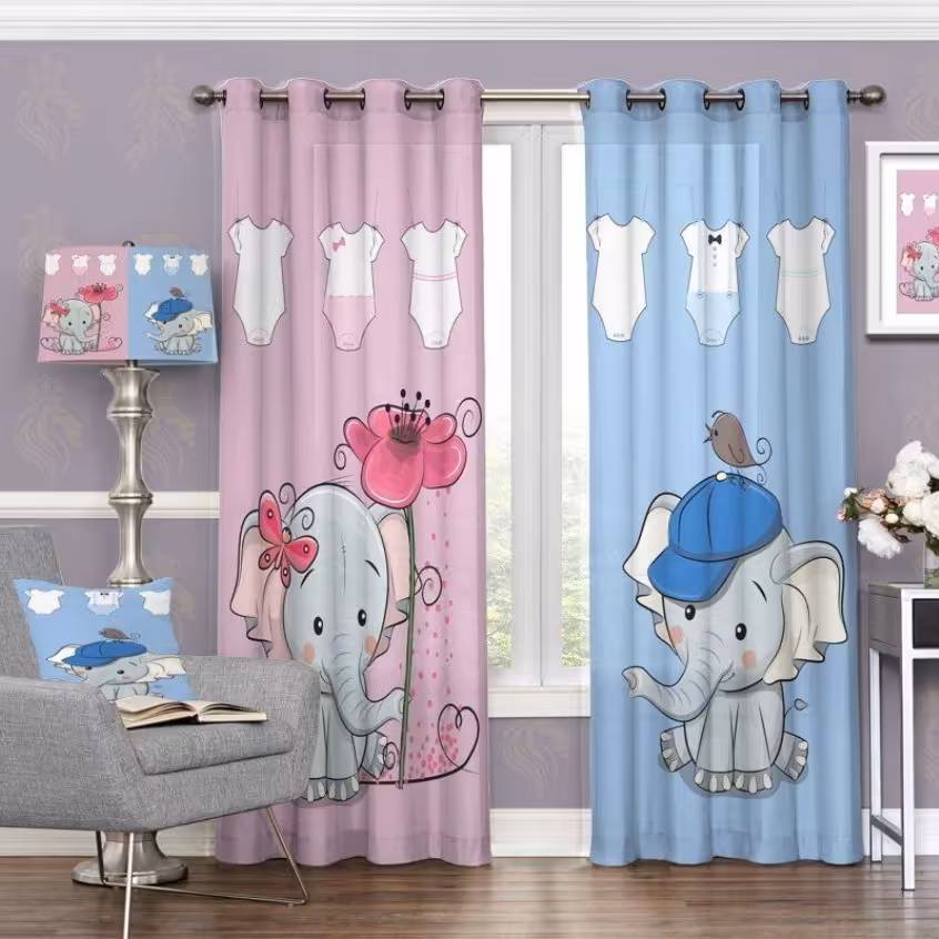 پرده چاپی  پانچ  اتاق کودک کد 969