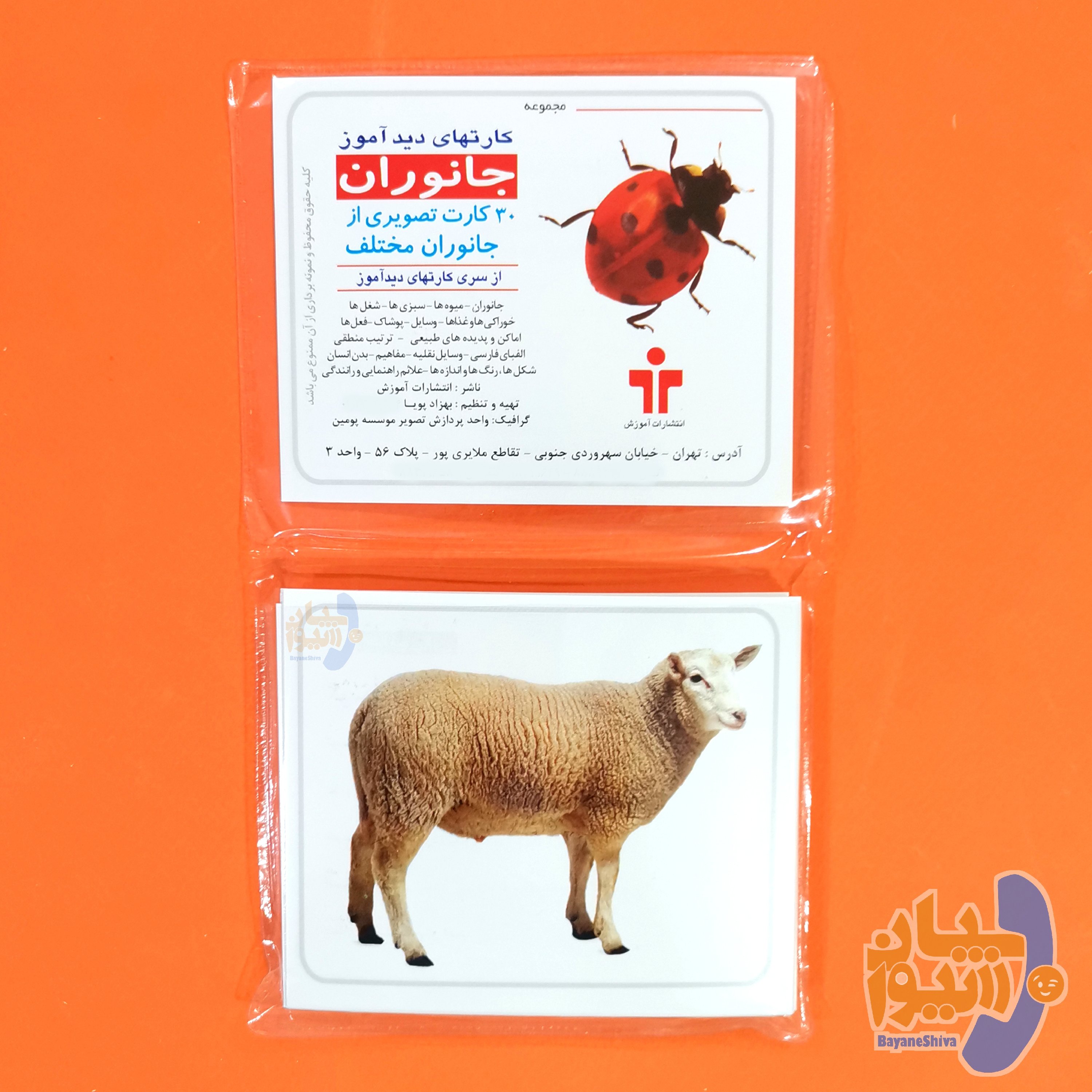 کارت های دیدآموز جانوران 1