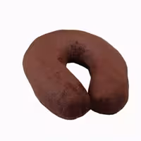 دورگردنی طبی مخمل قهوه ای مدل TKN4090