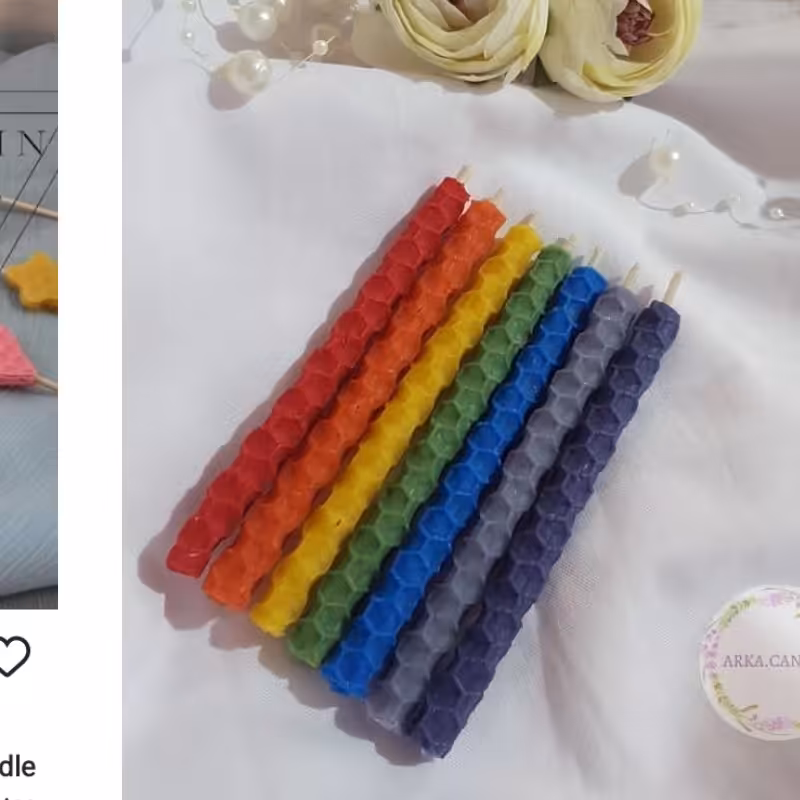 شمع قلمی بیزوکس(6عددی)