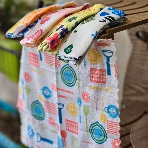 پک دستمال پنج عددی حوله ای آنجل دستمال 5عددی مایکروفایبرپلاسکو دهقان 