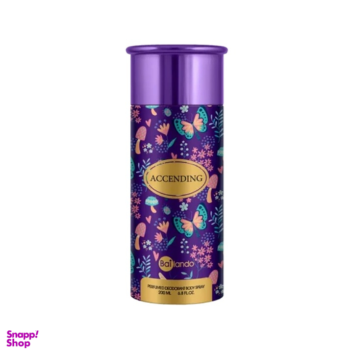 اسپری بدن زنانه بایلندو مدل Accending حجم 200 میلی لیتر