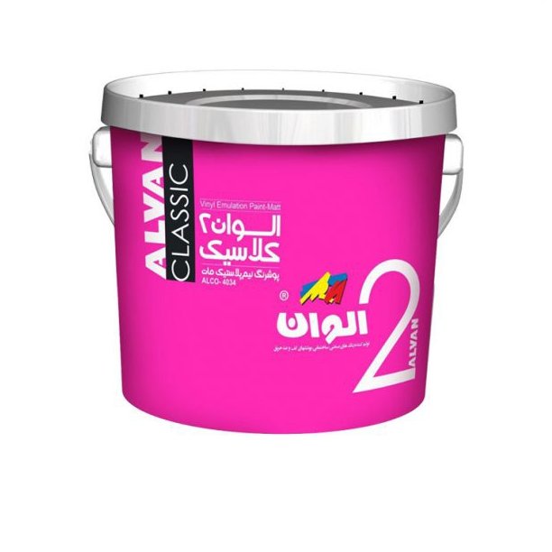 رنگ نیم پلاستیک درجه2 کلاسیک الوان 12و نیم کیلویی