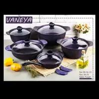 سرویس 10 پارچه چدن وانیا.کیفیت خوب و عالی..گارانتی دار.داخل خارج گرانیتی چند لایه چهار میل اصلی