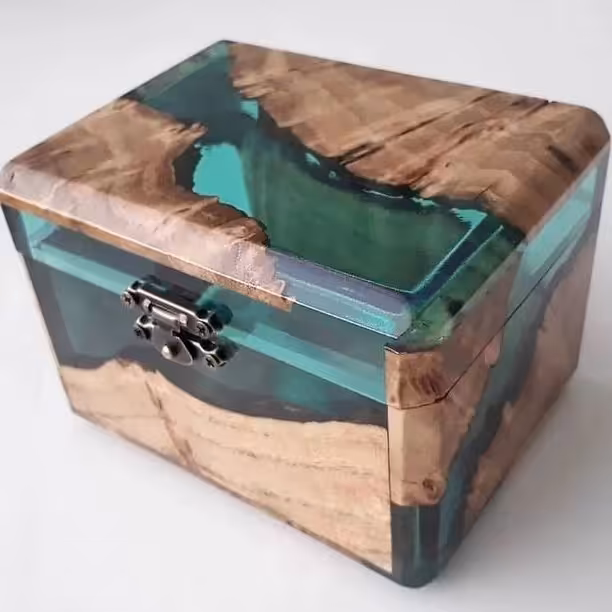 جعبه چوبی رزینی
