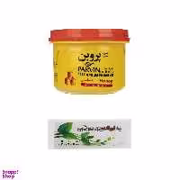 موم سرد پروین (Parvin) مدل Honey وزن 700 گرم به همراه پد اپیلاسیون سرخآبی (Sorkhabi) مدل 02 بسته 30 عددی