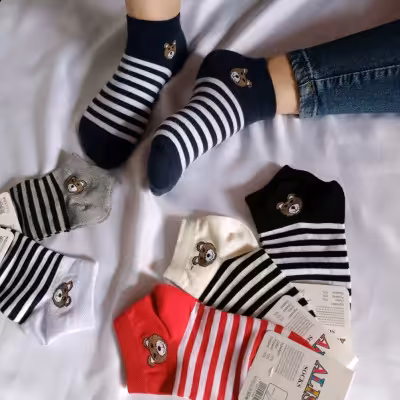 جوراب راه راه تدی