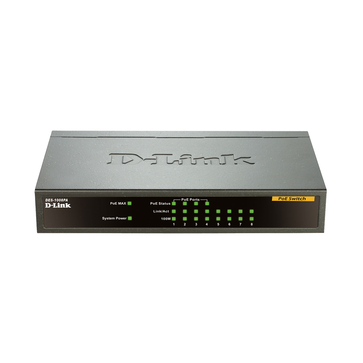 قیمت و خرید سوییچ 8 پورت مگابیت و دسکتاپ دی لینک مدل DES-1008PA | یاس ارتباط