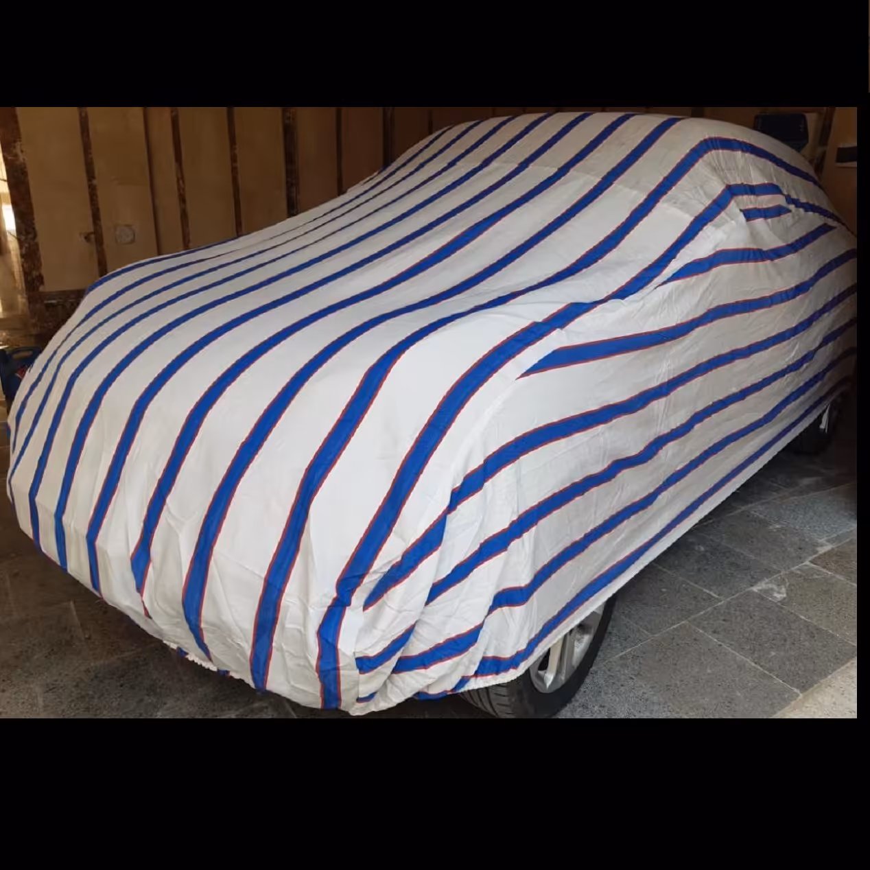 چادر ماشین نخی ضخیم مخصوص  هیوندای آزرا 2018 ( برزنتی نخ پنبه  ضخیم ، با ضمانت مقاومت در برابر آفتاب)