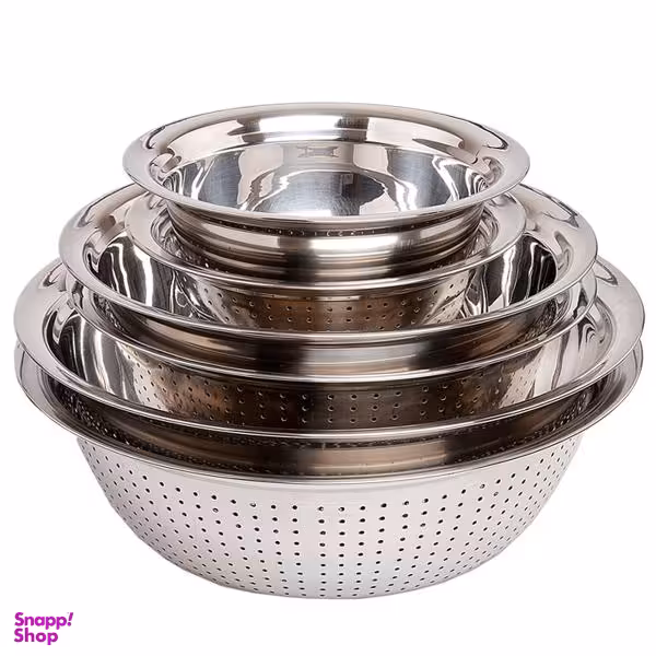 آبکش و آبگیر بیوتی مدل استیل کد IL!076 مجموعه 5 عددی