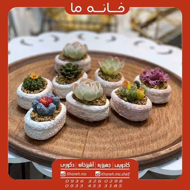 گل کاکتوس سرامیکی