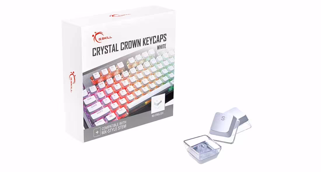 خرید مجموعه کامل کلید کیبورد ریزر Crystal Crown Keycaps با بهترین قیمت