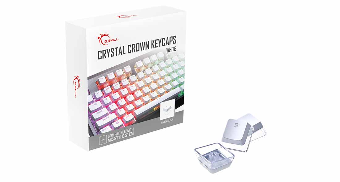 خرید مجموعه کامل کلید کیبورد ریزر Crystal Crown Keycaps با بهترین قیمت