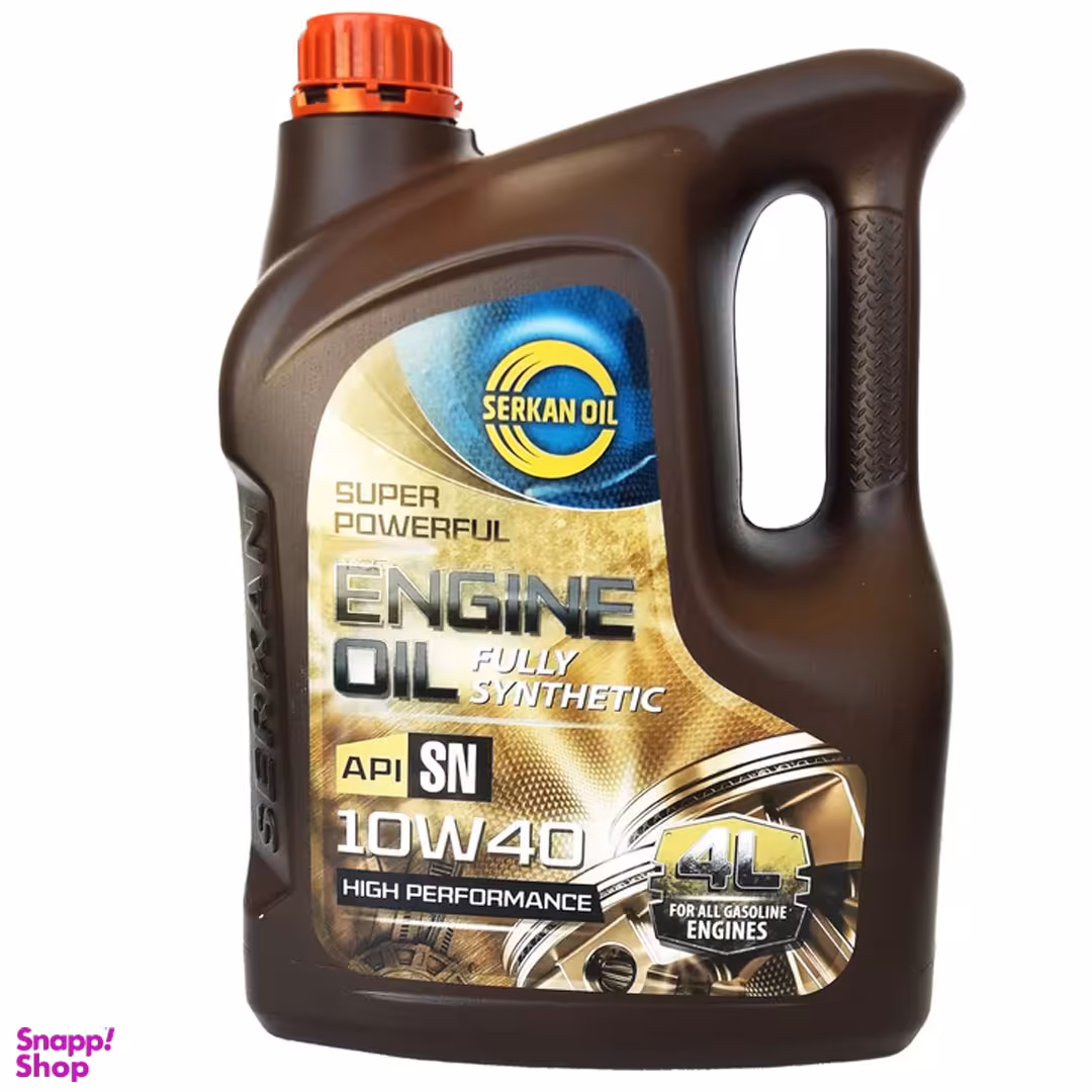 روغن موتور خودرو سرکان مدل 10W-40 SN حجم 4 لیتر