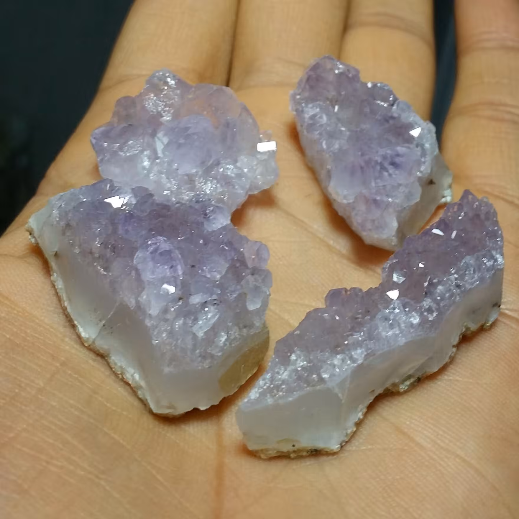 پک چهار عددی سنگ راف آمیتیس آمتیس آماتیس پر رنگ کد 10724