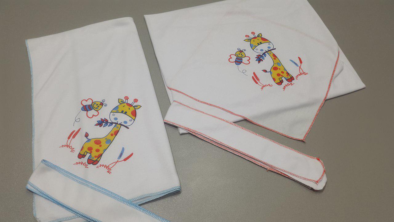 قنداق و بند نخی سایز بزرگ مدل زرافه و زنبور