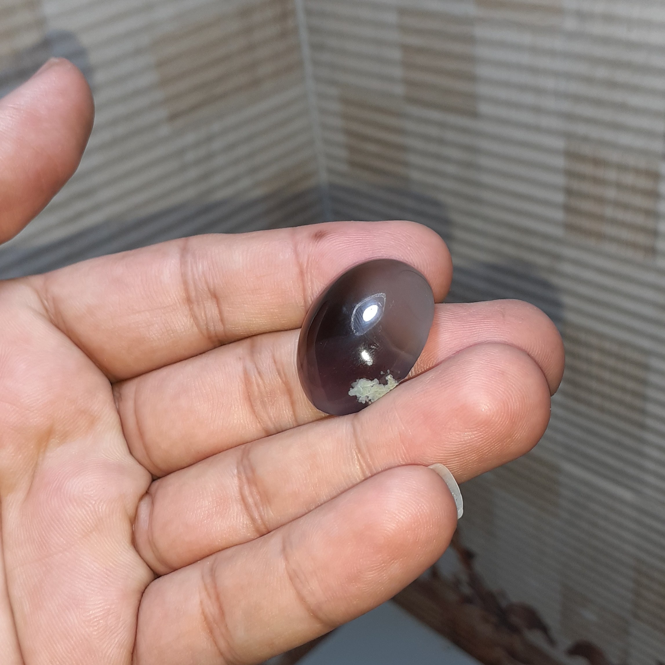 عقیق سوسنی خرمایی رنگ تلفیقی زیبا