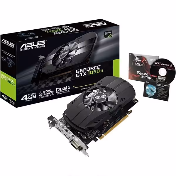 کارت گرافیک ایسوس مدل PH-GTX1050TI-4G