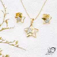 نیمست ژوپینگ ستاره ای طرح طلا کد 13783