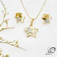 نیمست ژوپینگ ستاره ای طرح طلا کد 13783