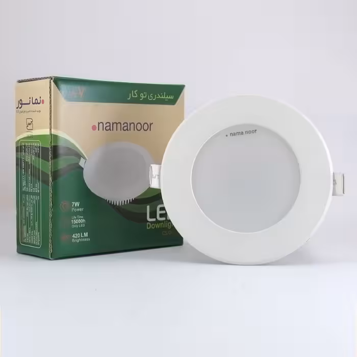 پنل هالوژن 7وات نمانور بکلایت مدل  سیلندری cs07  ستاره پسکرایه