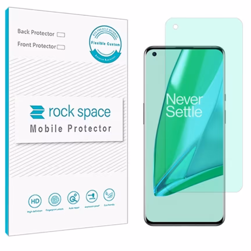 گلس  وان پلاس 9PRO مدل نانو هیدروژل گرین لایت برند راک اسپیس   