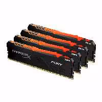 رم کینگستون HyperX FURY RGB 64GB 16GBx4 3200MHz CL16