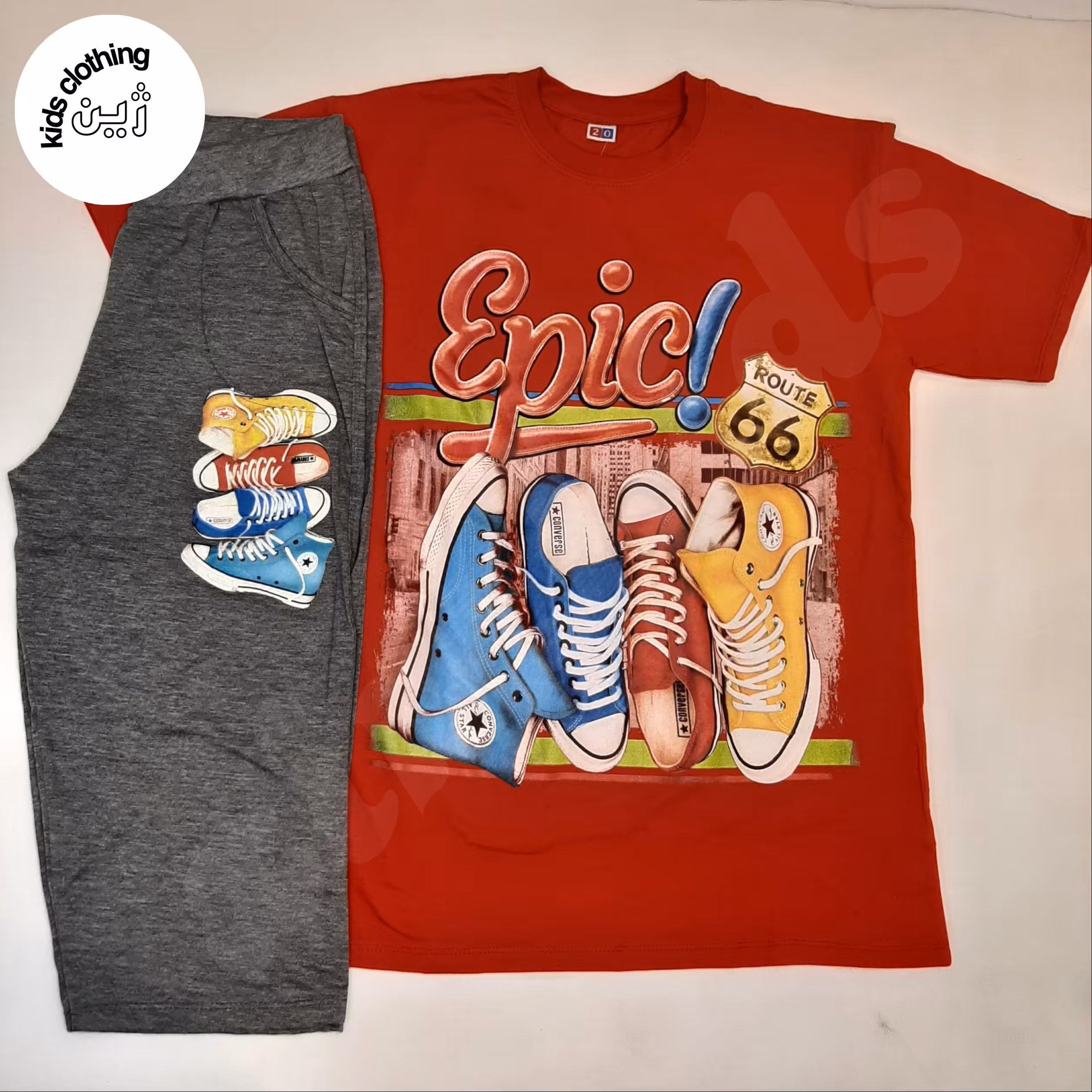 ست تیشرت شلوارک کفش