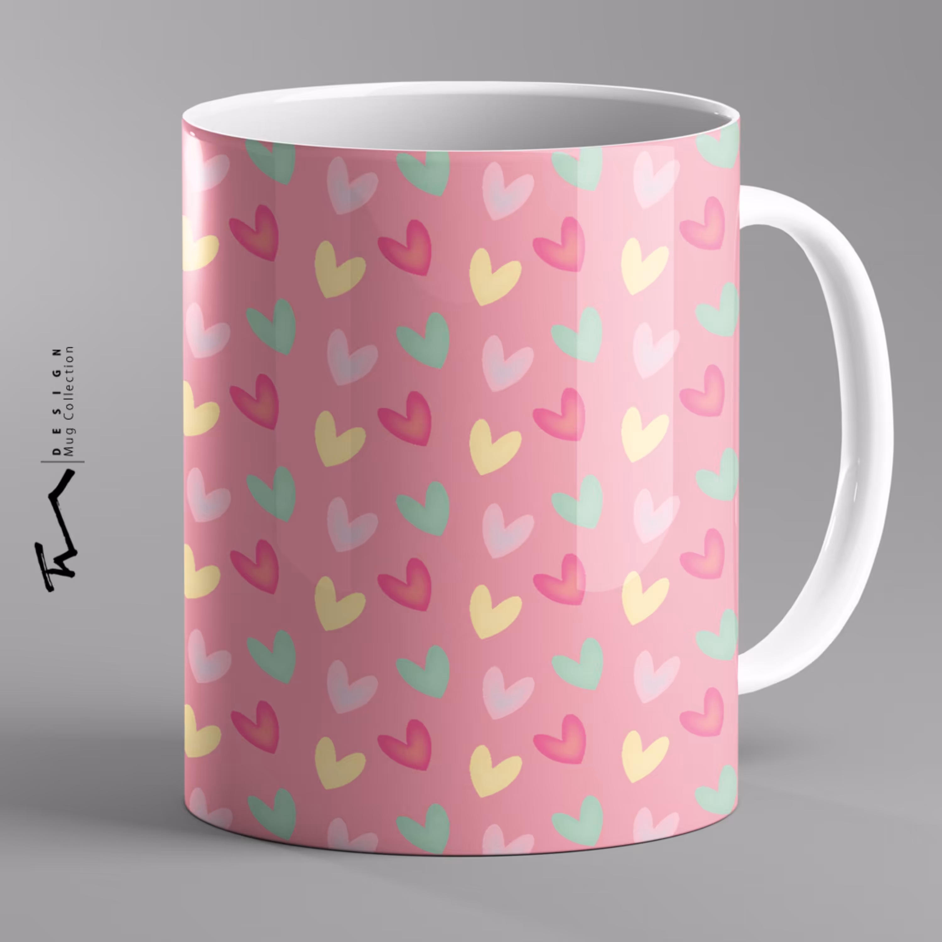 ماگ سرامیکی طرح قلب- چاپ سابلیمیشن - کیفیت چاپ و بسته بندی عالی