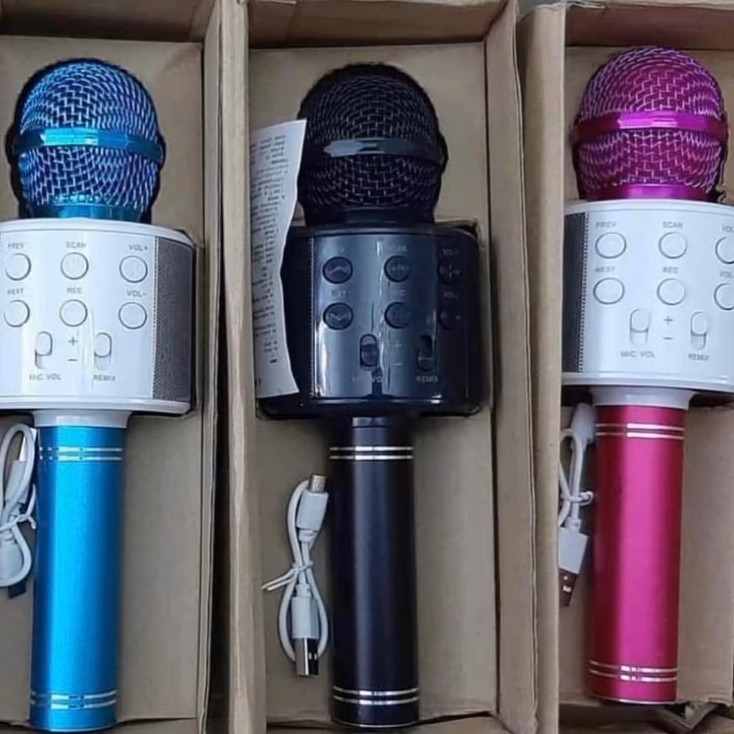 میکروفون  اسپیکر دار بلوتوثی  مدل w858 با کیفیت اصلی