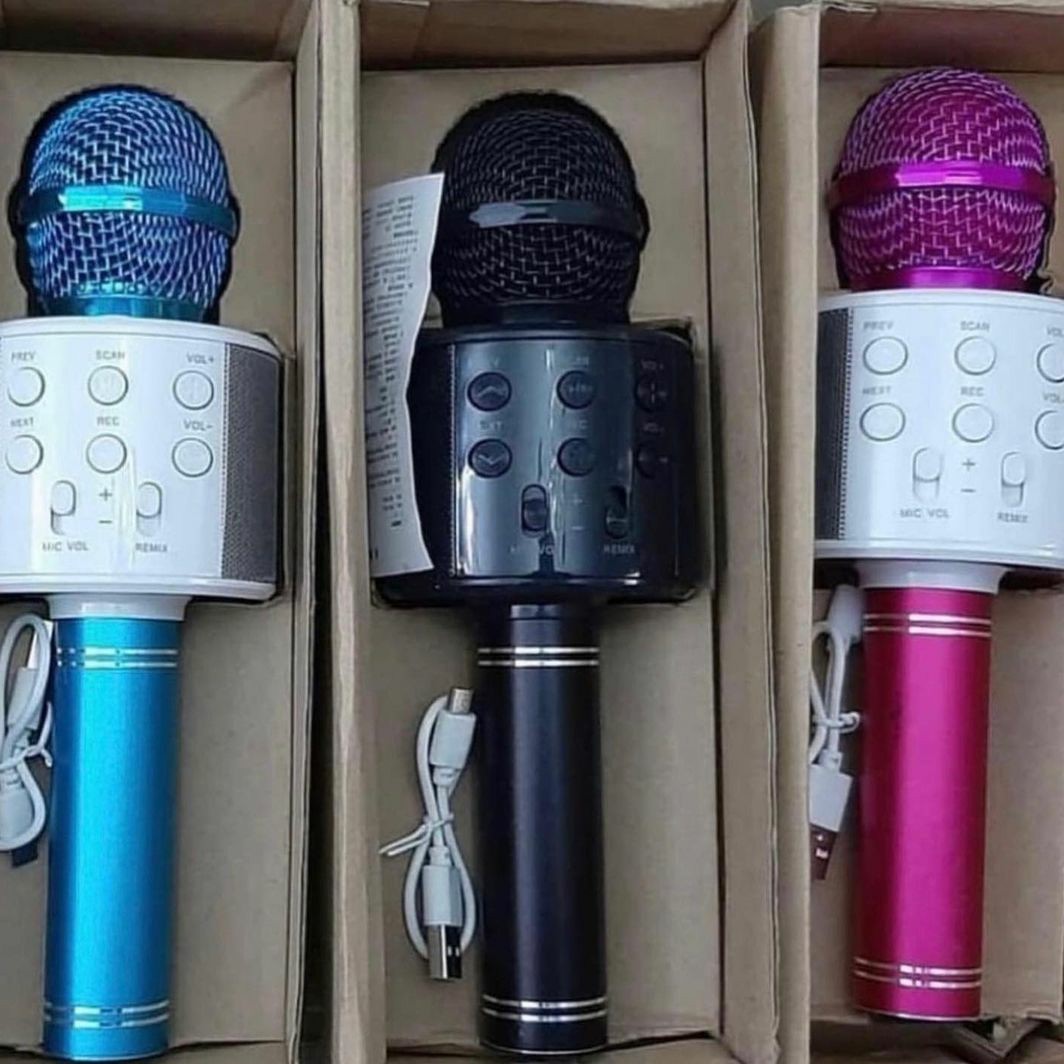 میکروفون  اسپیکر دار بلوتوثی  مدل w858 با کیفیت اصلی