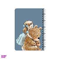 دفترچه یادداشت بامبیلیپ مدل چوبی طرح دختر مهربون و خرس کد 6929248