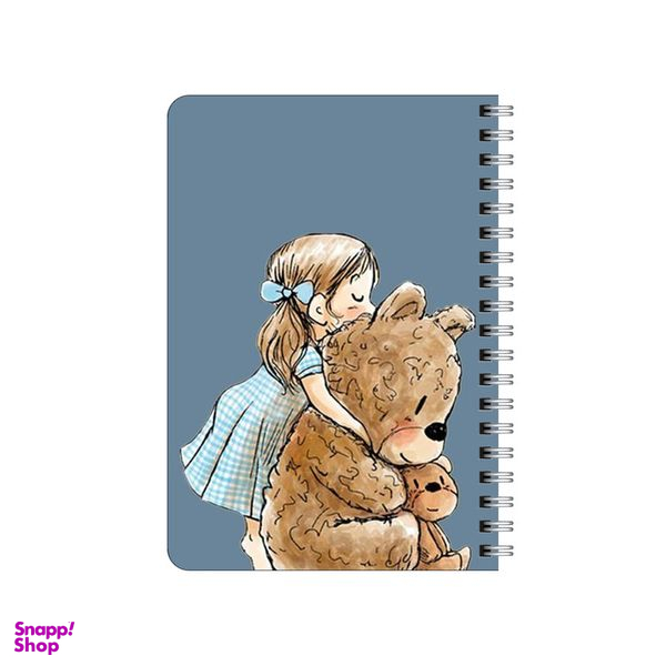 دفترچه یادداشت بامبیلیپ مدل چوبی طرح دختر مهربون و خرس کد 6929248